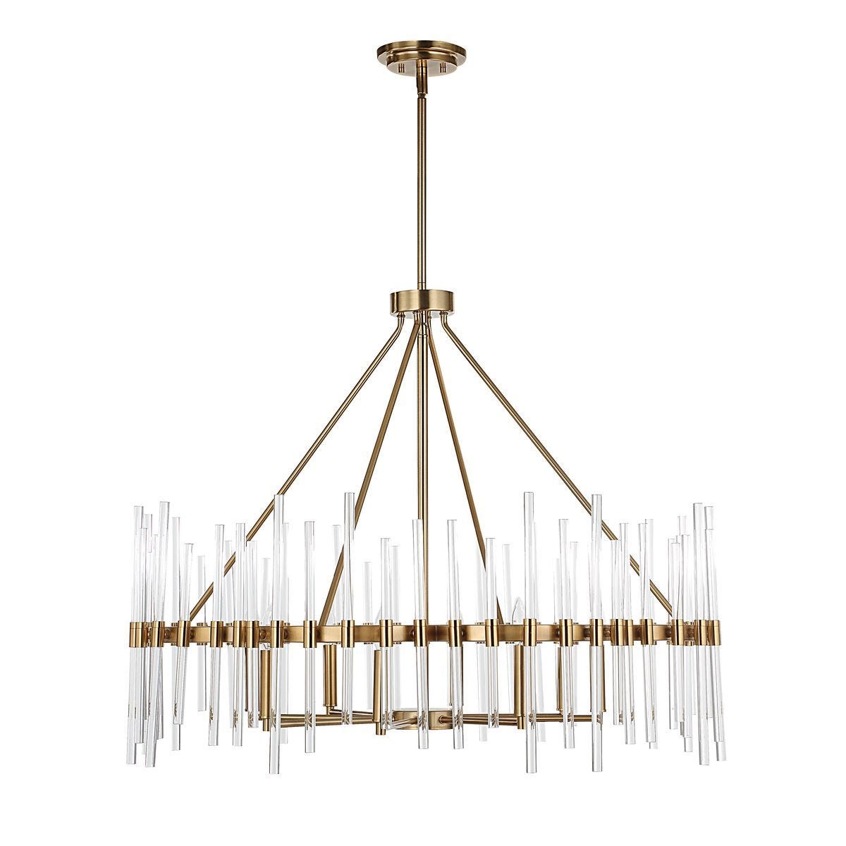 Crystal Stick, 8 Lt Chandelier - elegant chandeliers for interiors | Image 12 | InSTYLE Home & Rugs