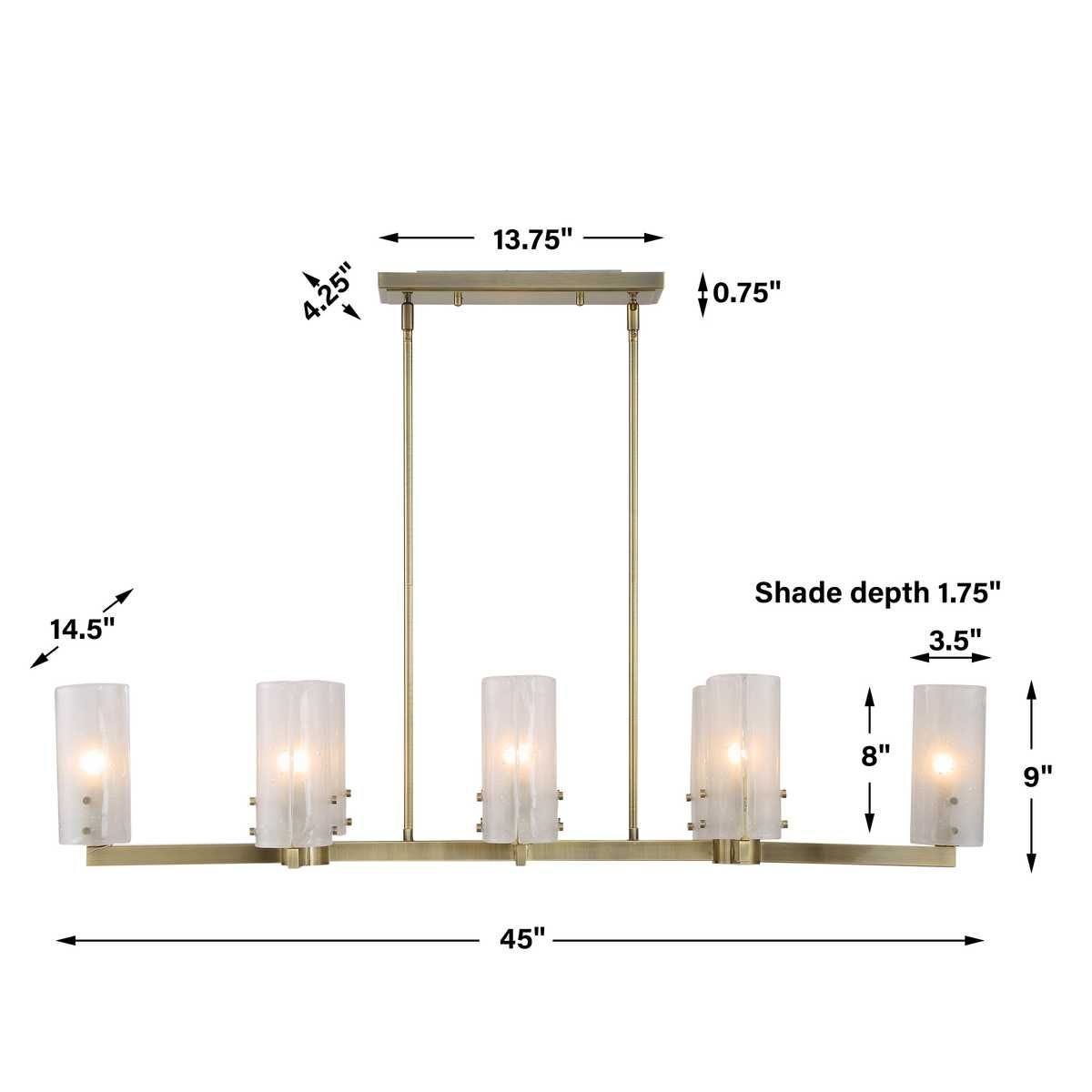 Mistie, 8 Lt Linear Chandelier - luxurious chandeliers for homes | Image 11 | InSTYLE Home & Rugs