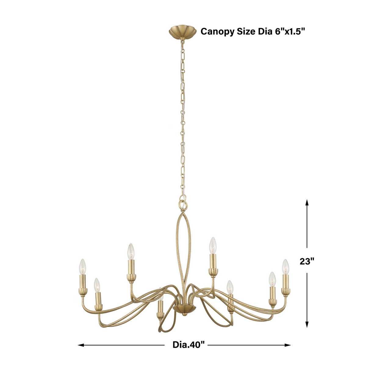 Corella, 8 Lt Chandelier - stylish lighting for any room | Image 13 | InSTYLE Home & Rugs