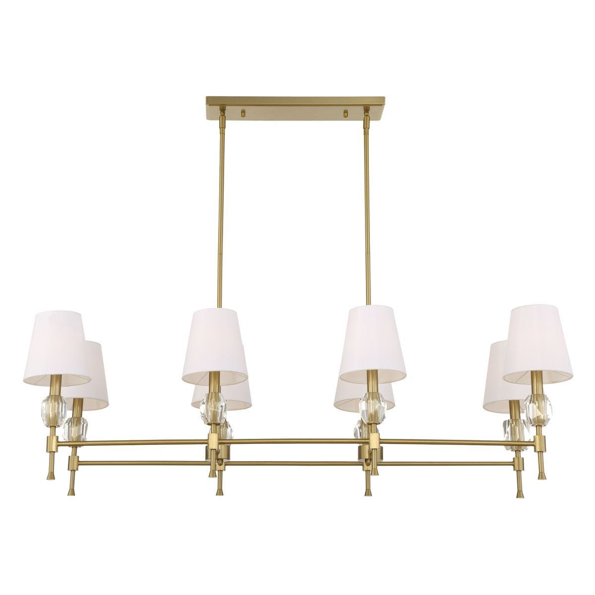 Arques 8 Lt Linear Chandelier - stylish lighting for any room | Image 4 | InSTYLE Home & Rugs