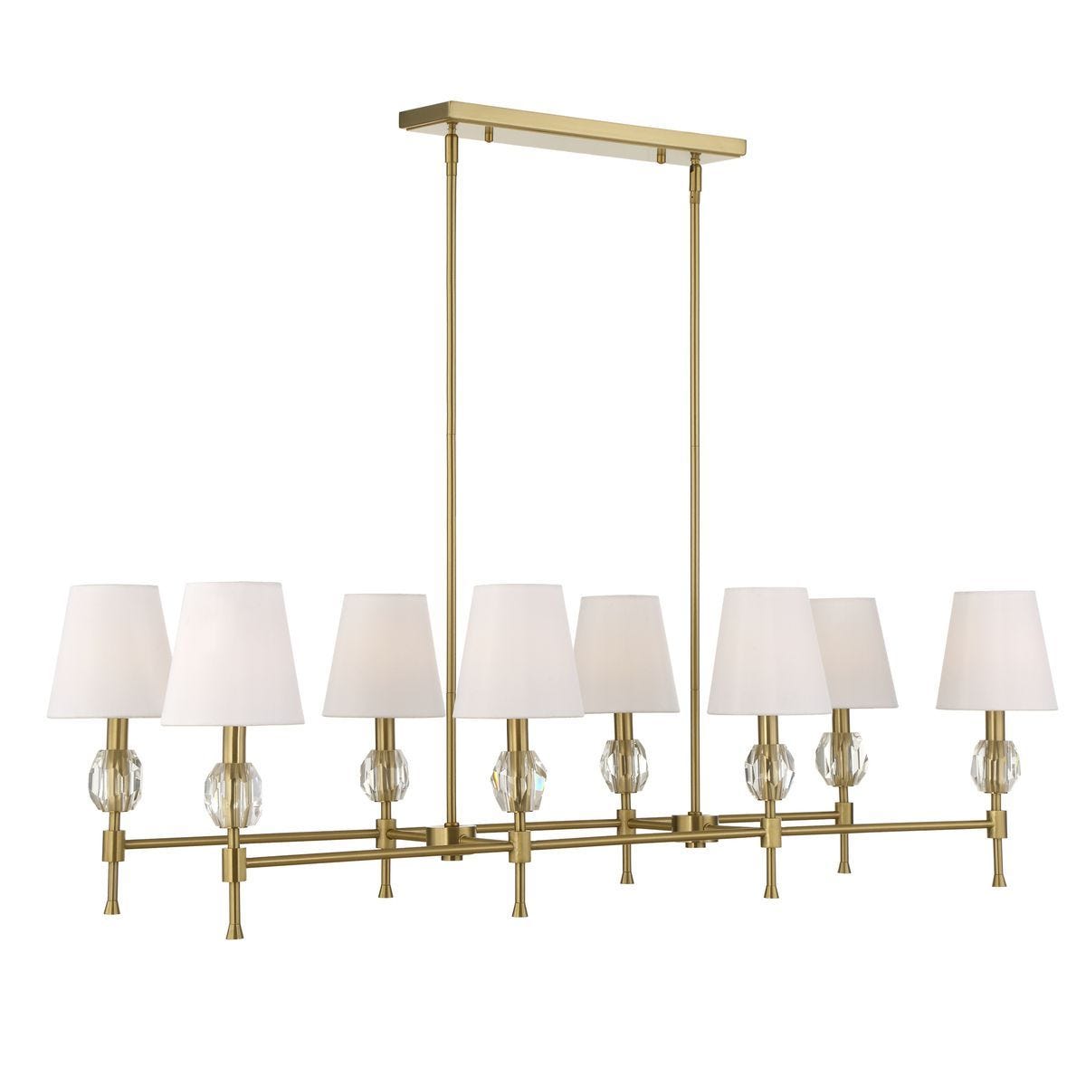 Arques 8 Lt Linear Chandelier - stylish lighting for any room | Image 8 | InSTYLE Home & Rugs