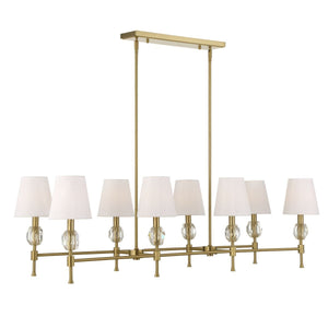 Arques 8 Lt Linear Chandelier - stylish lighting for any room | Image 8 | InSTYLE Home & Rugs