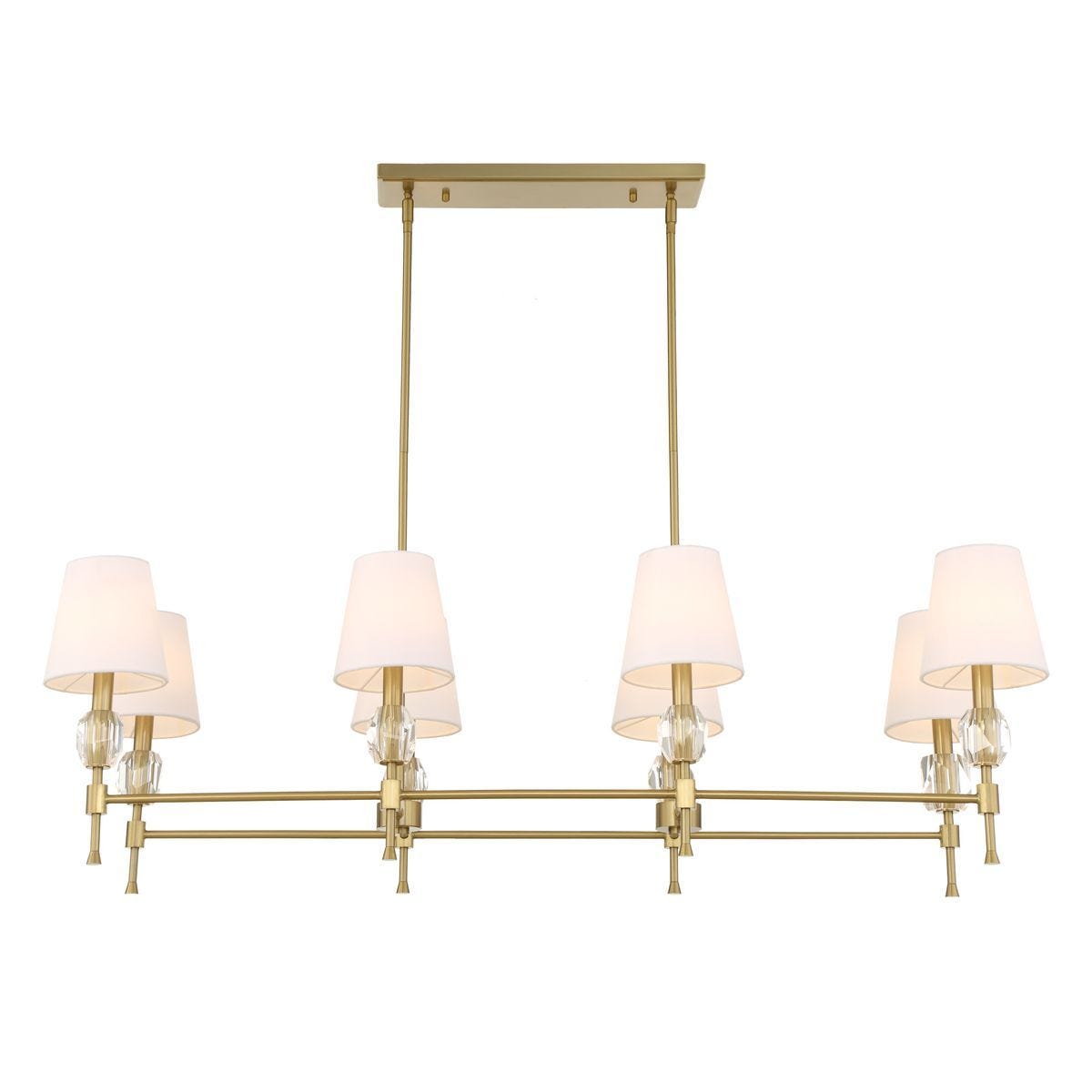 Arques 8 Lt Linear Chandelier - stylish lighting for any room | Image 10 | InSTYLE Home & Rugs