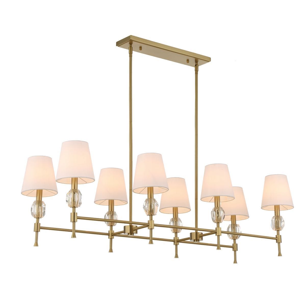 Arques 8 Lt Linear Chandelier - stylish lighting for any room | Image 12 | InSTYLE Home & Rugs