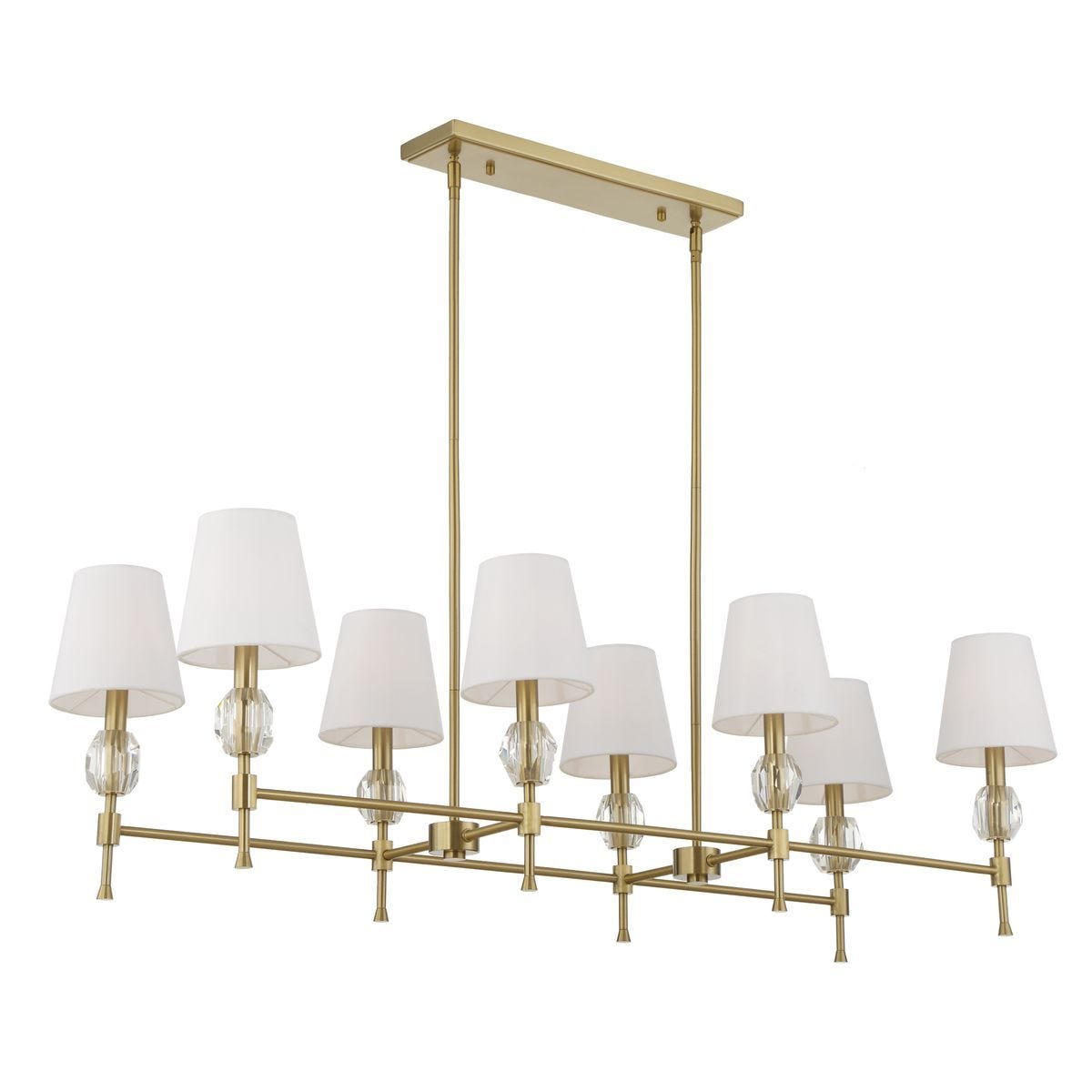 Arques 8 Lt Linear Chandelier - stylish lighting for any room | Image 5 | InSTYLE Home & Rugs