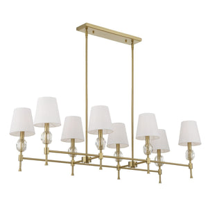 Arques 8 Lt Linear Chandelier - stylish lighting for any room | Image 5 | InSTYLE Home & Rugs