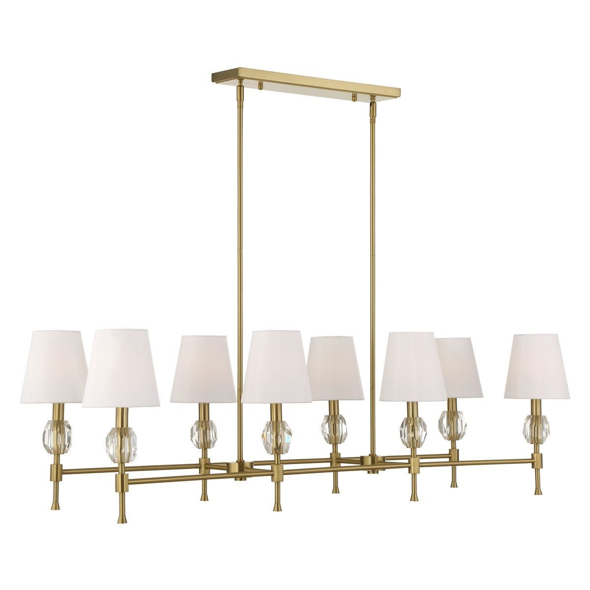 Arques 8 Lt Linear Chandelier - stylish lighting for any room | Image 7 | InSTYLE Home & Rugs