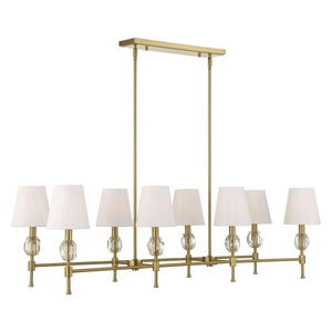 Arques 8 Lt Linear Chandelier - stylish lighting for any room | Image 7 | InSTYLE Home & Rugs