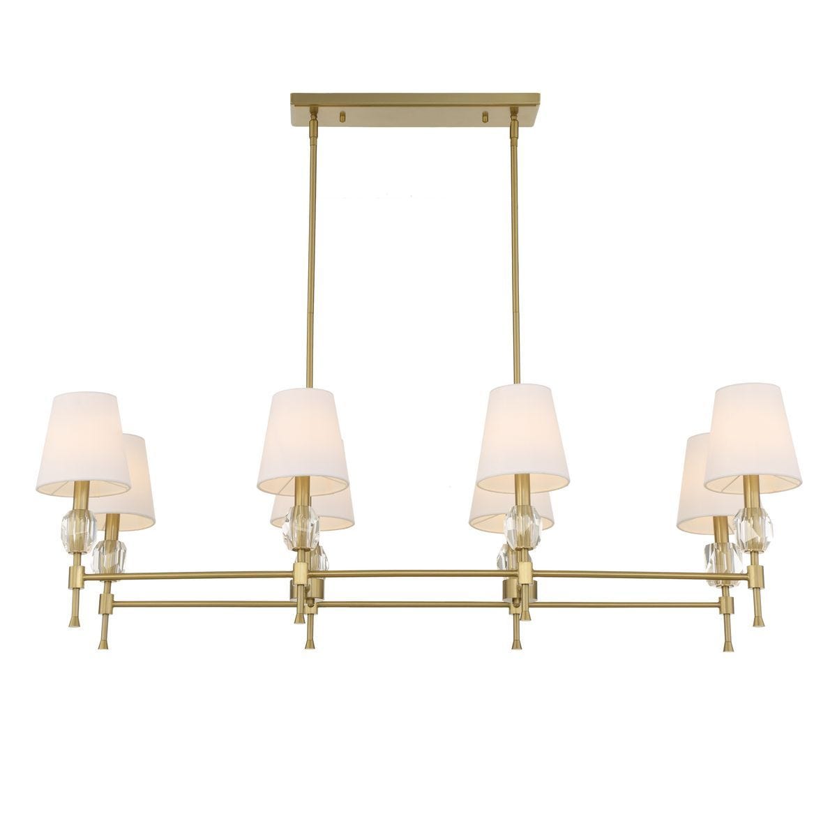 Arques 8 Lt Linear Chandelier - stylish lighting for any room | Image 9 | InSTYLE Home & Rugs