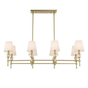 Arques 8 Lt Linear Chandelier - stylish lighting for any room | Image 9 | InSTYLE Home & Rugs