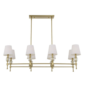 Arques 8 Lt Linear Chandelier - stylish lighting for any room | Image 11 | InSTYLE Home & Rugs