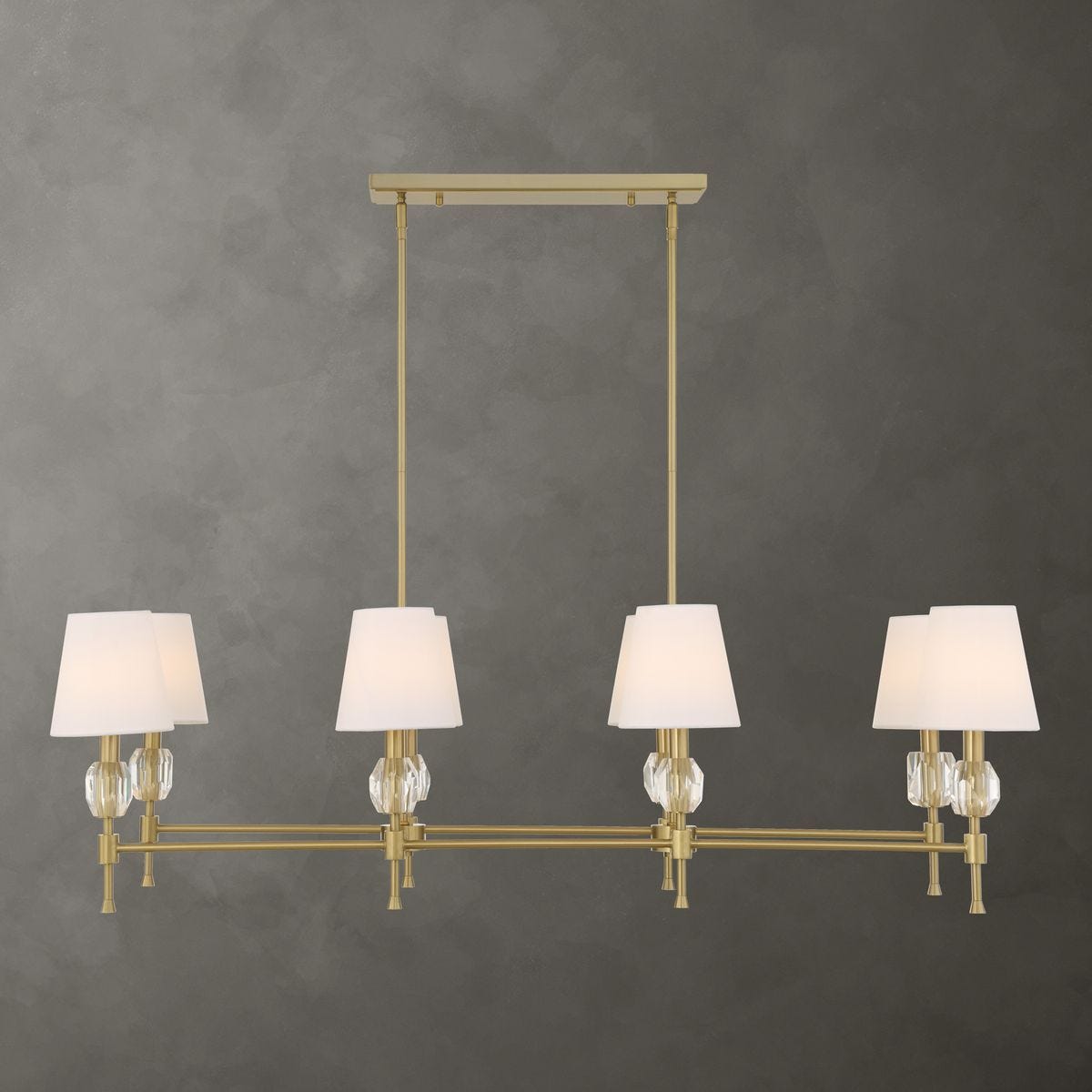 Arques 8 Lt Linear Chandelier - stylish lighting for any room | Image 1 | InSTYLE Home & Rugs