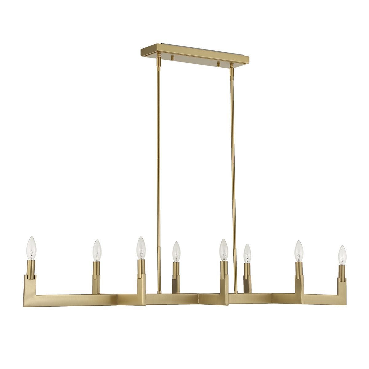 Cordoba, 8 Lt Linear Chandelier - stylish lighting for any room | Image 3 | InSTYLE Home & Rugs