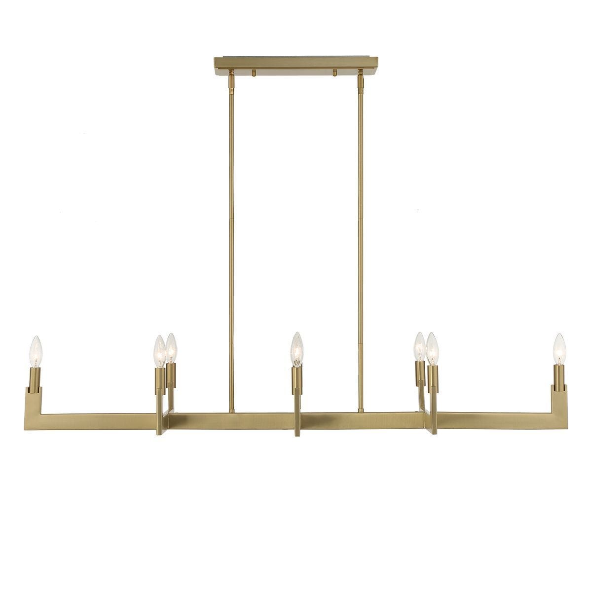 Cordoba, 8 Lt Linear Chandelier - stylish lighting for any room | Image 5 | InSTYLE Home & Rugs