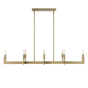 Cordoba, 8 Lt Linear Chandelier - stylish lighting for any room | Image 5 | InSTYLE Home & Rugs