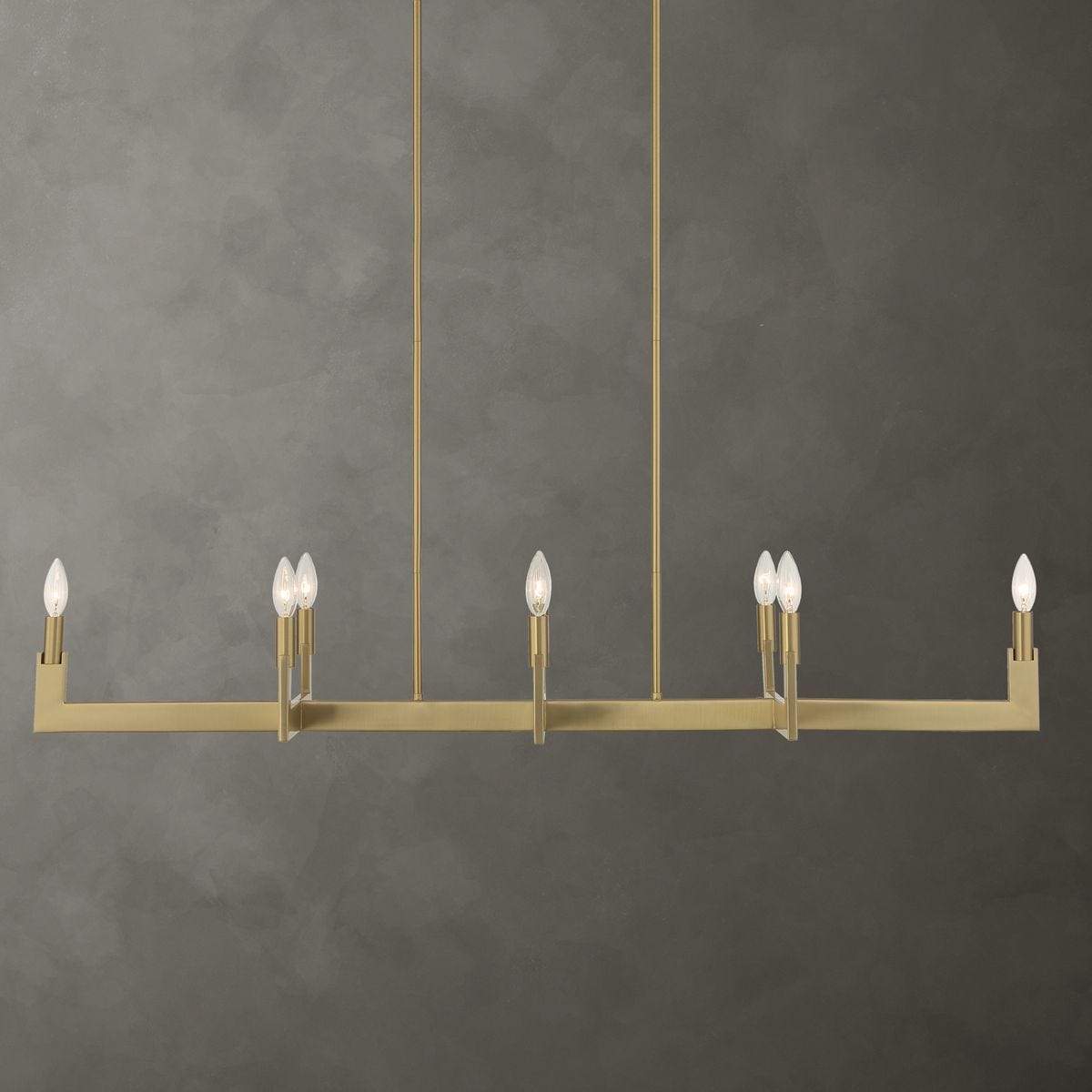 Cordoba, 8 Lt Linear Chandelier - stylish lighting for any room | Image 1 | InSTYLE Home & Rugs