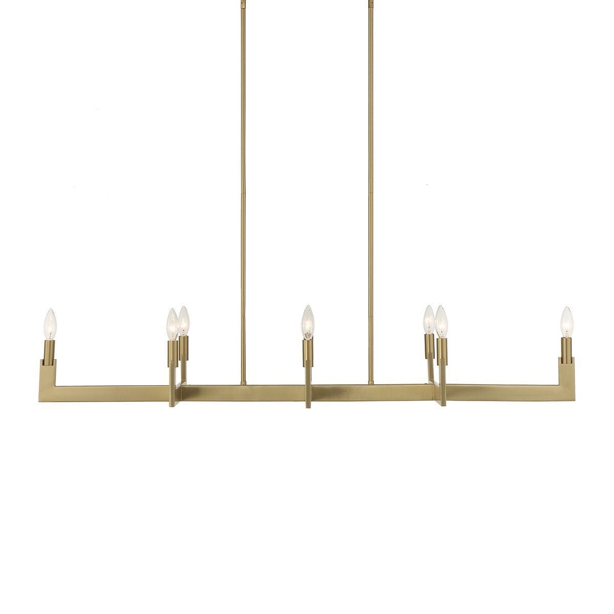 Cordoba, 8 Lt Linear Chandelier - stylish lighting for any room | Image 2 | InSTYLE Home & Rugs