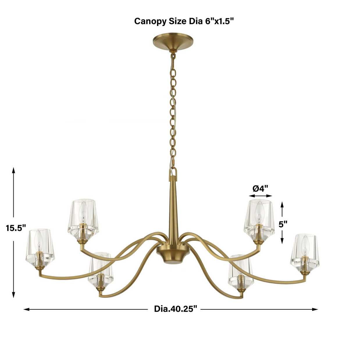 Barcelona, 6 Lt Chandelier - stylish lighting for any room | Image 16 | InSTYLE Home & Rugs