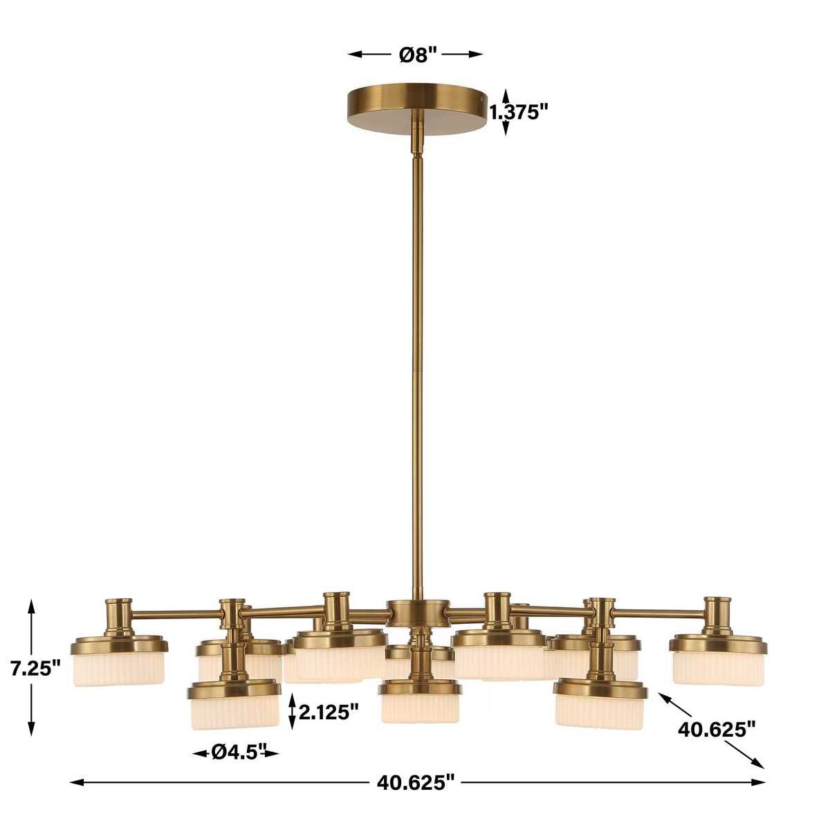 Wedge, 12 Lt LED Chandelier - stylish lighting for any room | Image 15 | InSTYLE Home & Rugs