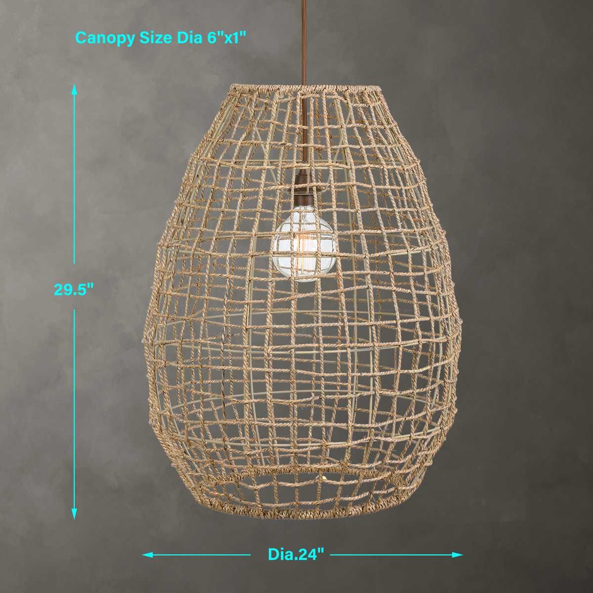 Cross Weave, 1 Lt Pendant - wide variety of lighting fixtures for every room | Image 9 | InSTYLE Home & Rugs