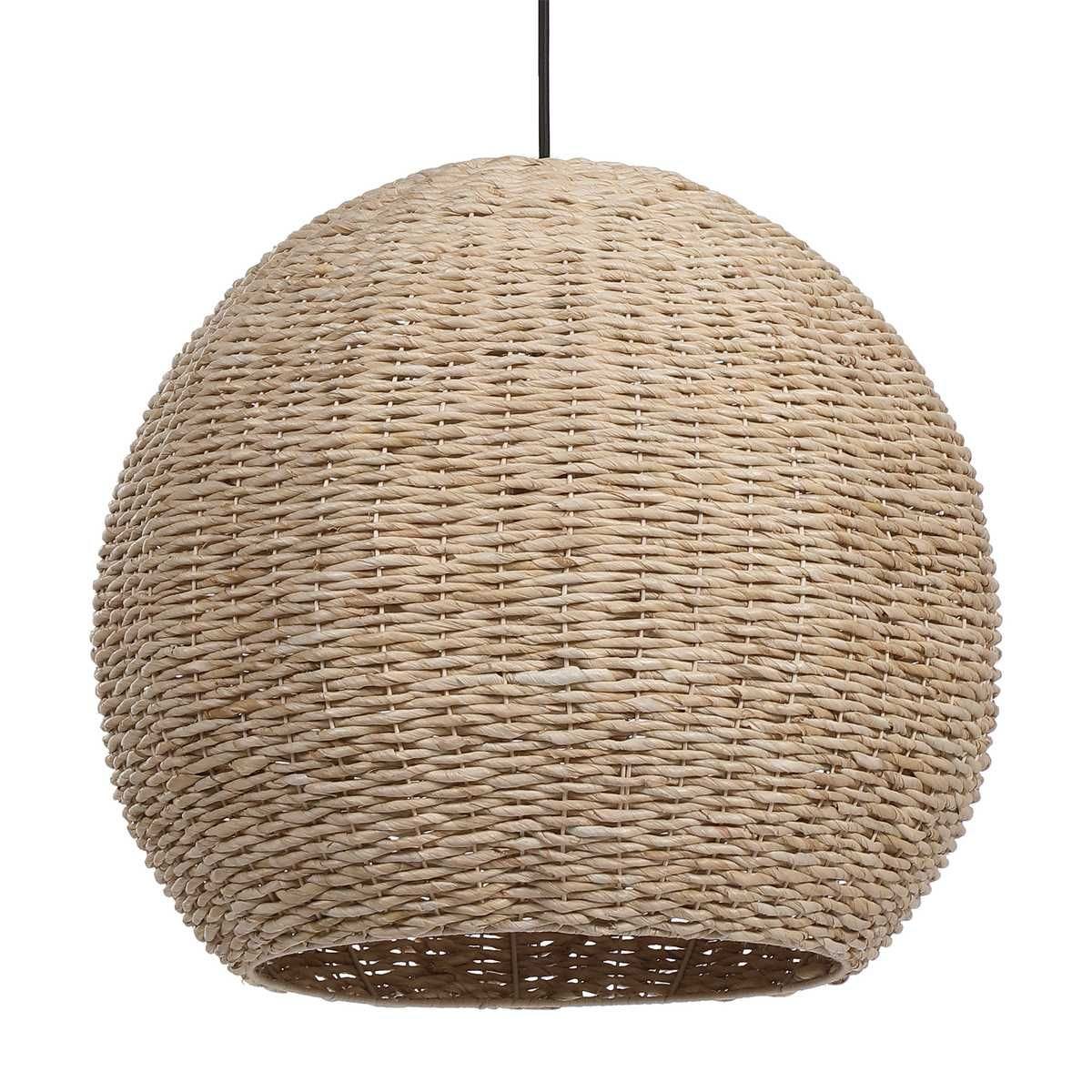 Seagrass Dome, 1 Lt Pendant - chic pendant lights for modern homes | Image 9 | InSTYLE Home & Rugs