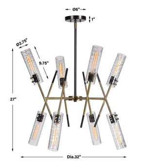 Telesto, 8 Lt Pendant - elegant lighting for any room | Image 9 | InSTYLE Home & Rugs