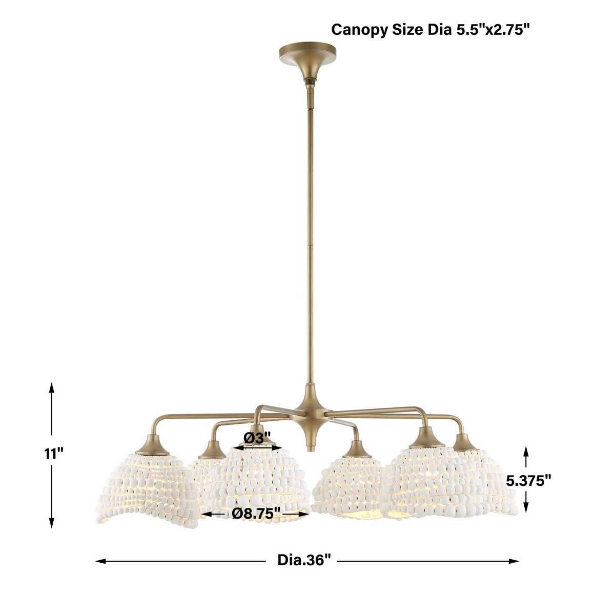 Biddeford, 6 Lt Pendant - from table lamps to chandeliers and floor lamps | Image 14 | InSTYLE Home & Rugs