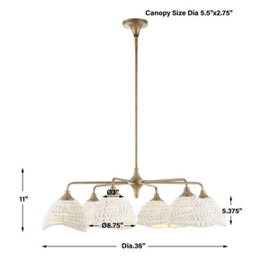 Biddeford, 6 Lt Pendant - from table lamps to chandeliers and floor lamps | Image 14 | InSTYLE Home & Rugs