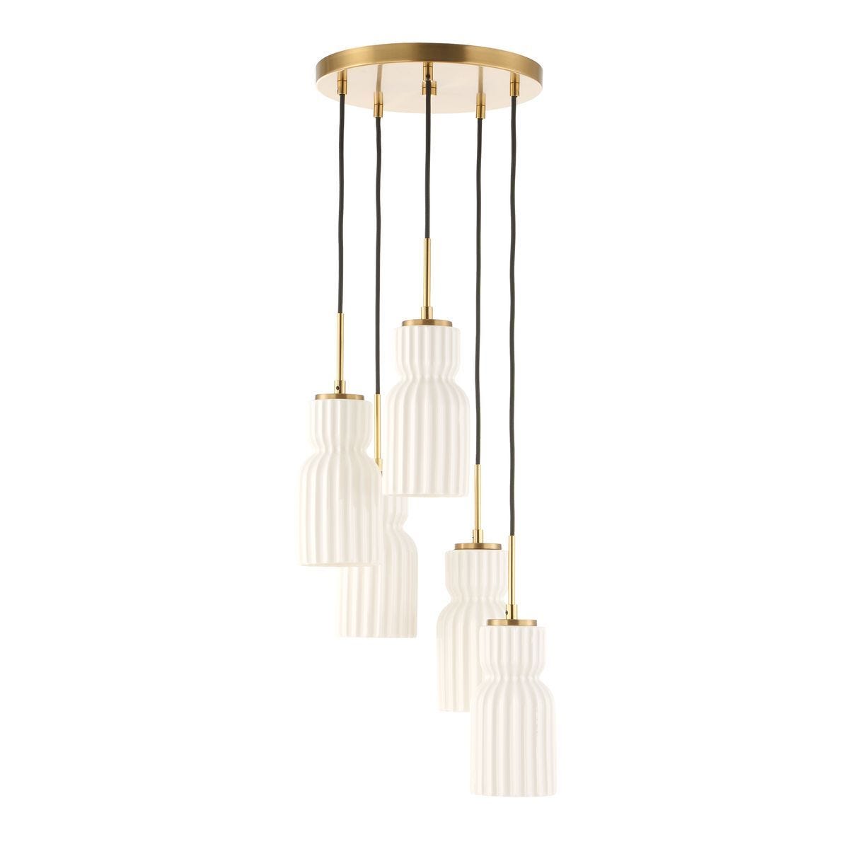 Vanier, 5 Lt Cluster Pendant - stylish pendant lights for interiors | Image 3 | InSTYLE Home & Rugs