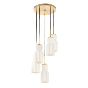 Vanier, 5 Lt Cluster Pendant - stylish pendant lights for interiors | Image 7 | InSTYLE Home & Rugs