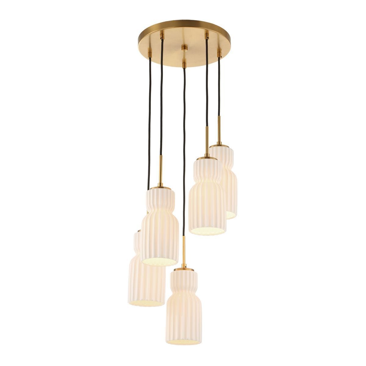 Vanier, 5 Lt Cluster Pendant - stylish pendant lights for interiors | Image 8 | InSTYLE Home & Rugs