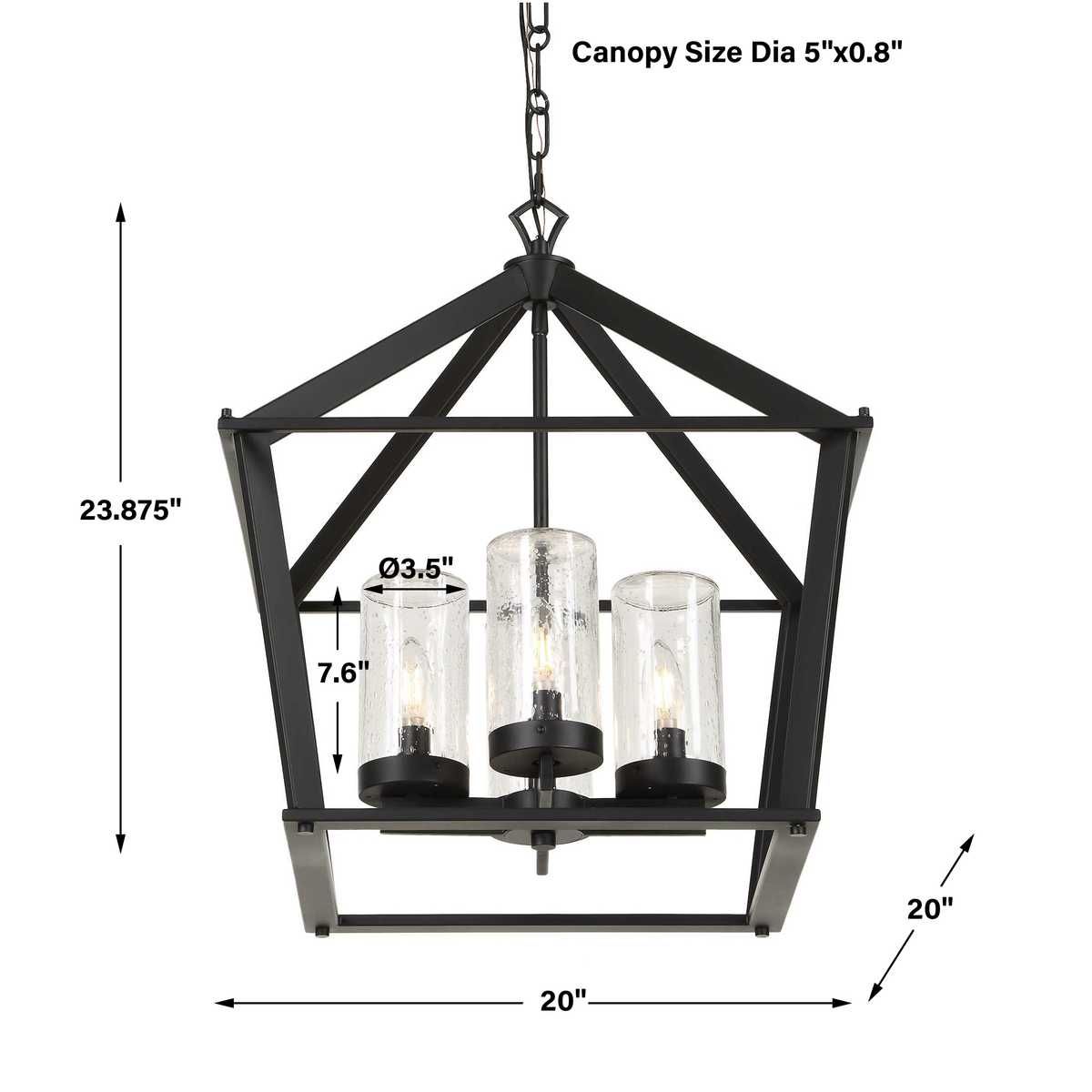 Evanston, 4 Lt Indoor-Outdoor Pendant - stylish pendant lights for interiors | Image 8 | InSTYLE Home & Rugs