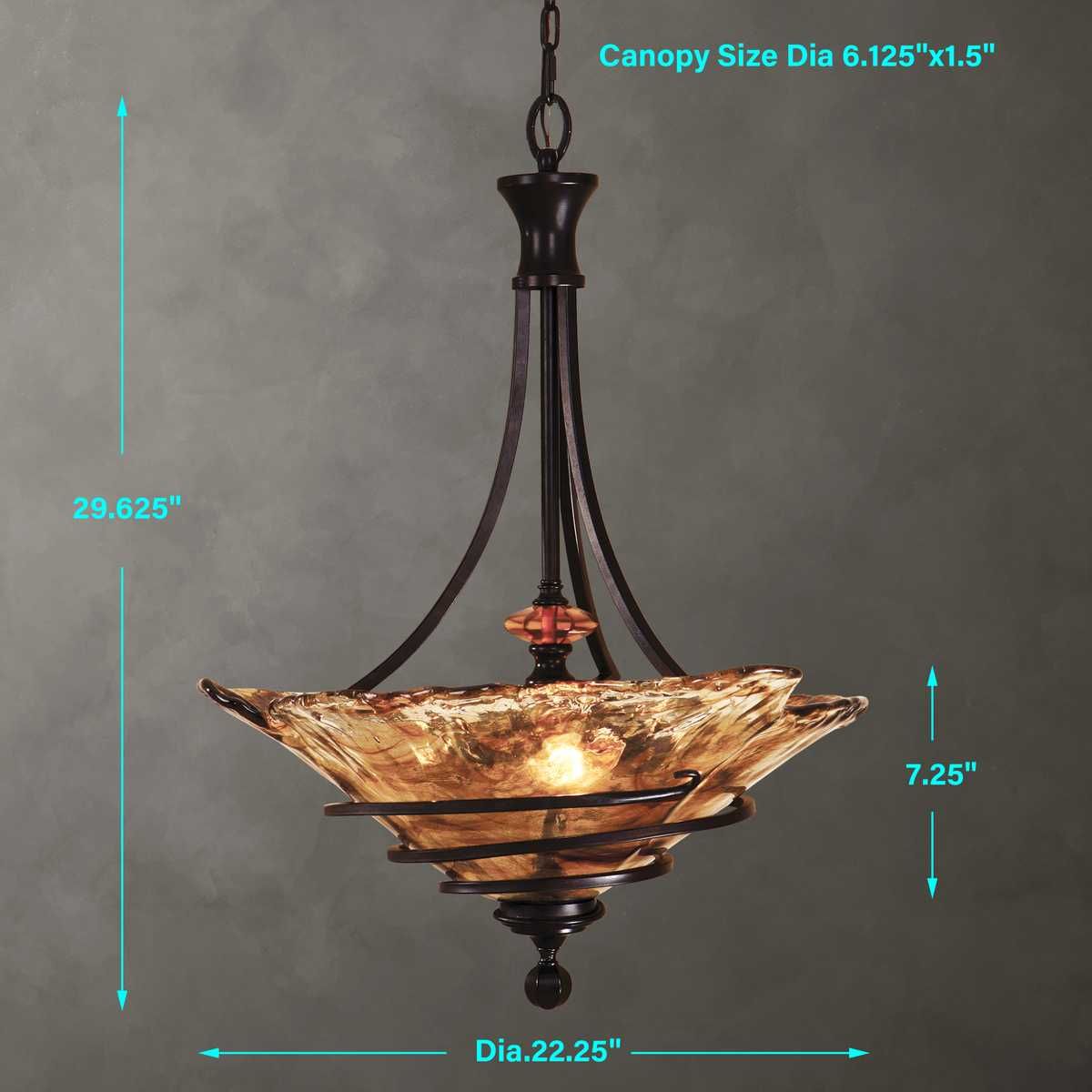 Vitalia, 3 Lt Pendant - from table lamps to chandeliers and floor lamps | Image 5 | InSTYLE Home & Rugs