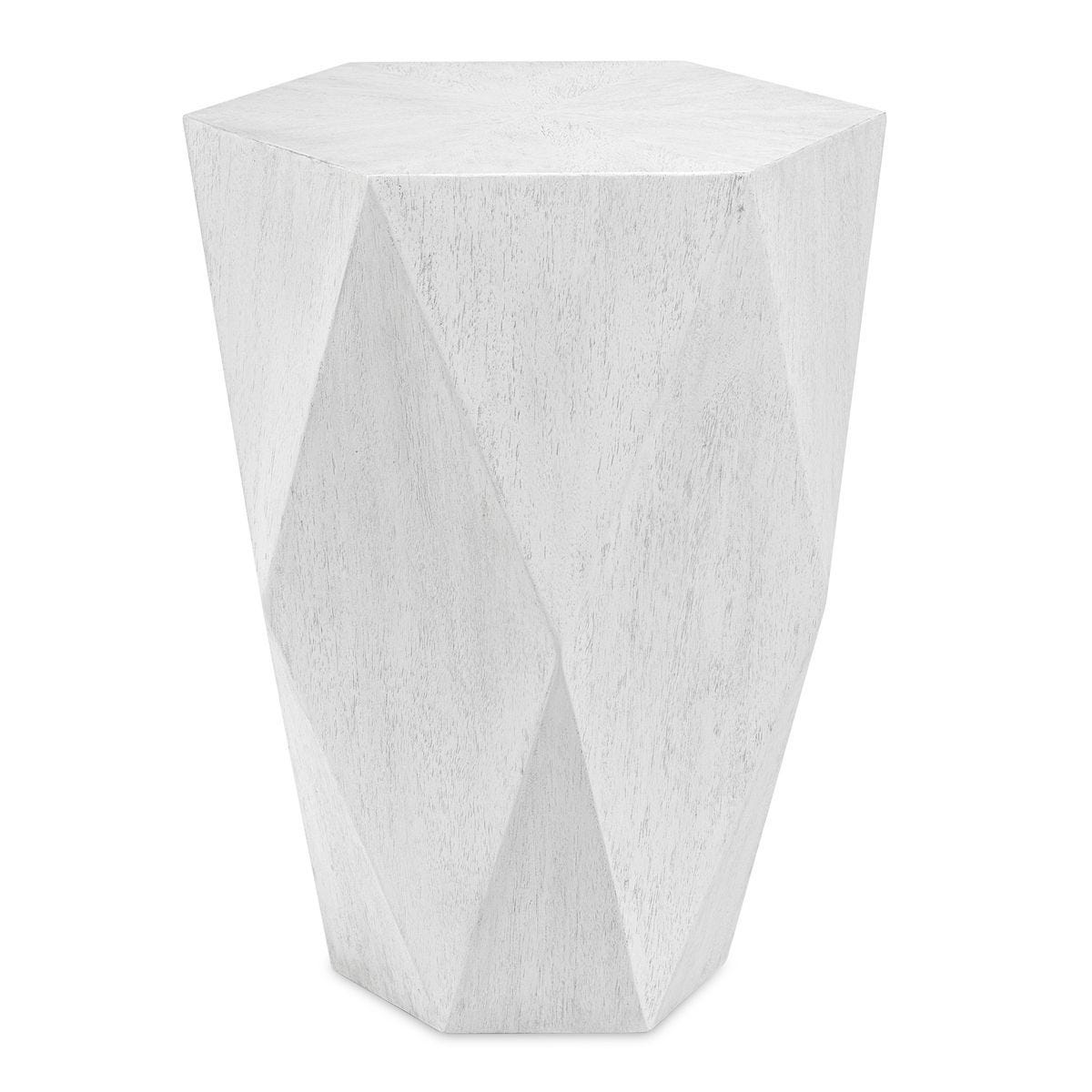 Volker Side Table, White - perfect for holding drinks, lamps, and other essentials | Image 1 | InSTYLE Home & Rugs