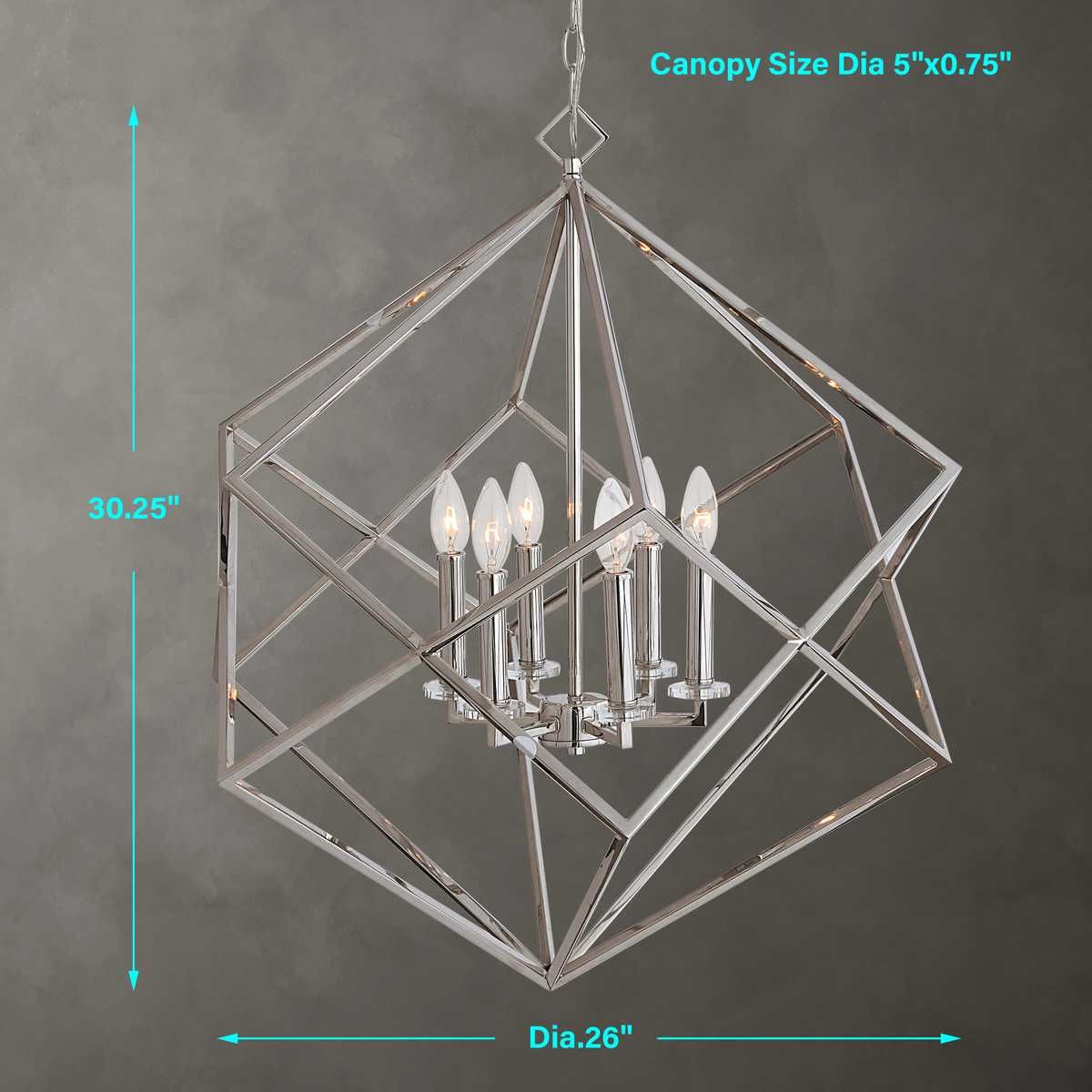 Euclid, 6 Lt Pendant - energy-efficient and stylish designs | Image 8 | InSTYLE Home & Rugs