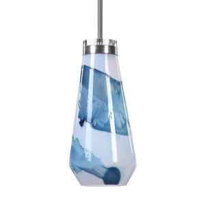 Windswept Blue & White, 1 Lt Mini Pendant - from table lamps to chandeliers and floor lamps | Image 5 | InSTYLE Home & Rugs
