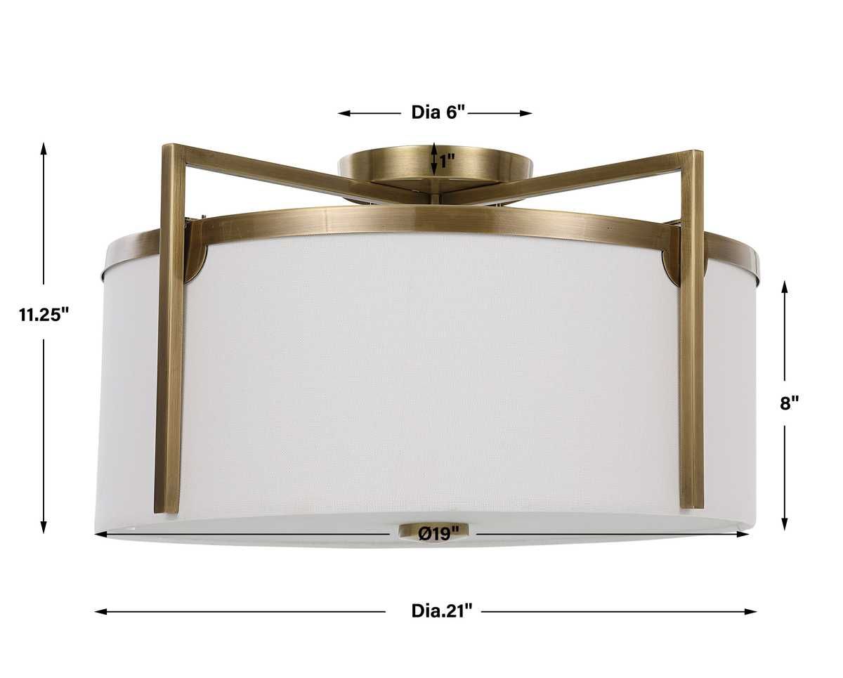 Colfax, 3 Lt Semi Flush - energy-efficient and stylish designs | Image 8 | InSTYLE Home & Rugs