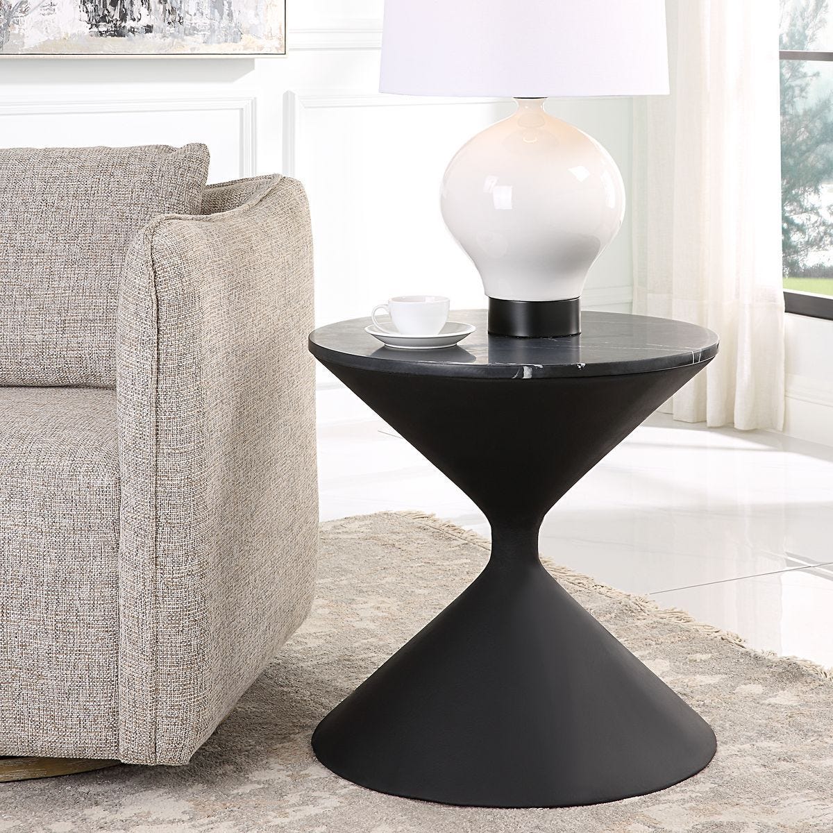 Time's Up Side Table - perfect for holding drinks, lamps, and other essentials | Image 3 | InSTYLE Home & Rugs