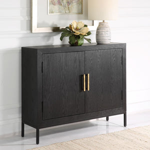 Front Range 2 Door Cabinet, Black - perfect storage for drinks and glassware | Image 9 | InSTYLE Home & Rugs