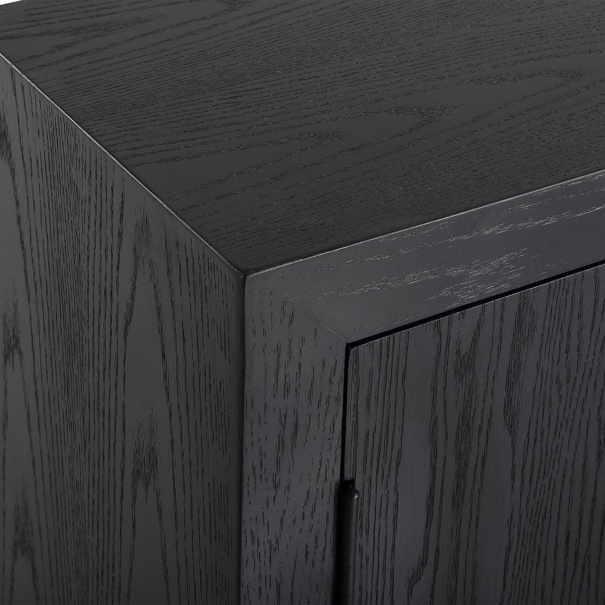 Front Range 2 Door Cabinet, Black - perfect storage for drinks and glassware | Image 7 | InSTYLE Home & Rugs
