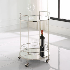 Spritz Bar Cart - compact bar cart for small spaces and home entertainment | Image 1 | InSTYLE Home & Rugs