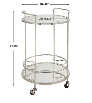 Spritz Bar Cart - compact bar cart for small spaces and home entertainment | Image 7 | InSTYLE Home & Rugs