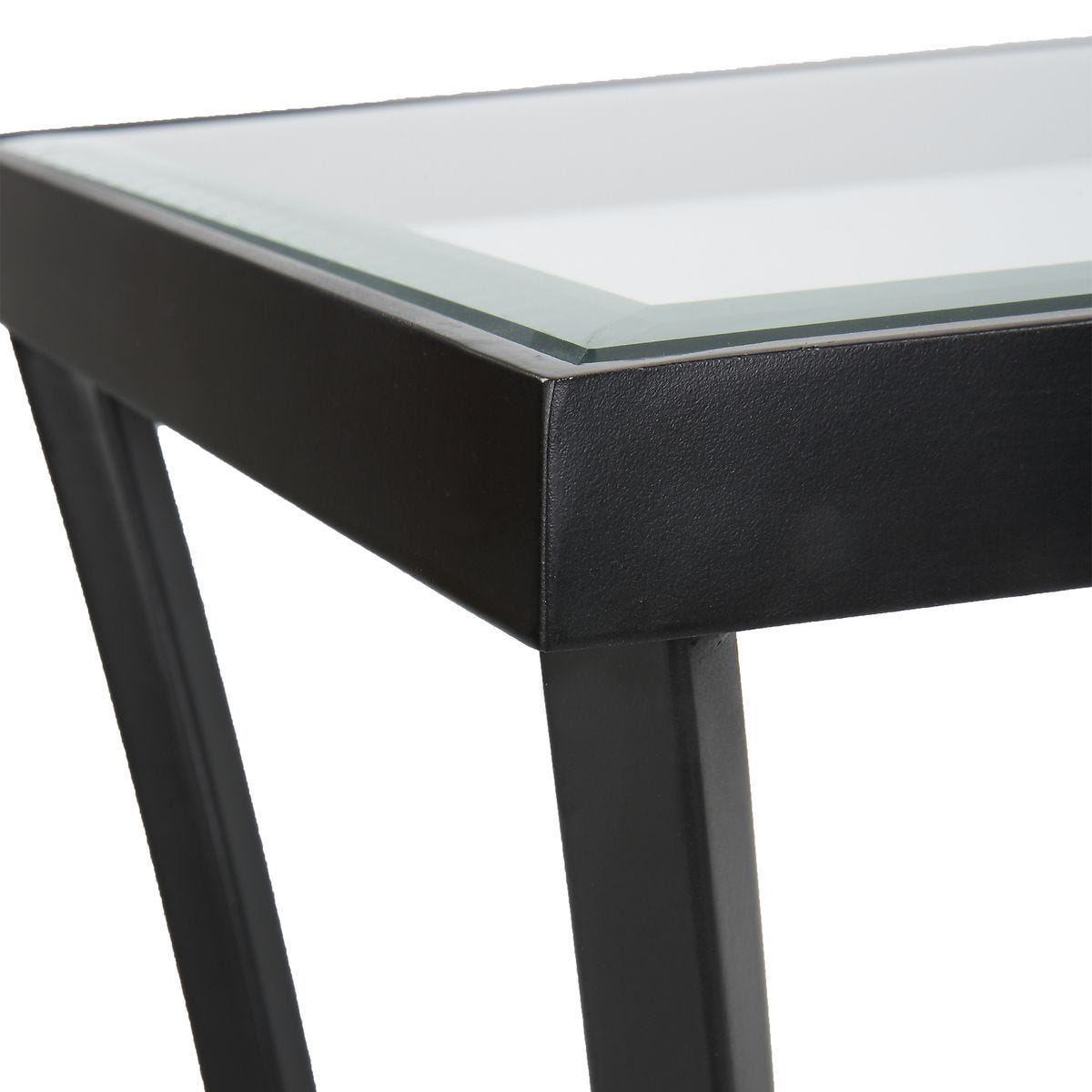 Alayna Console Table, Black - slim tables for entryways | Image 6 | InSTYLE Home & Rugs
