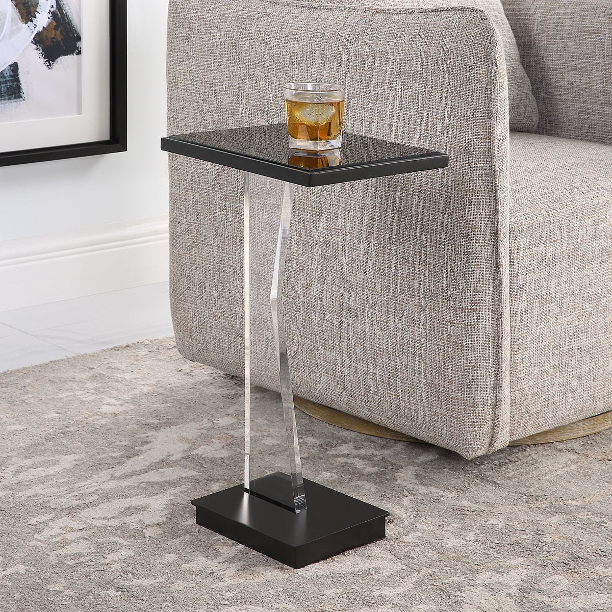 Angle Accent Table - chic accent table for contemporary home interiors | Image 3 | InSTYLE Home & Rugs