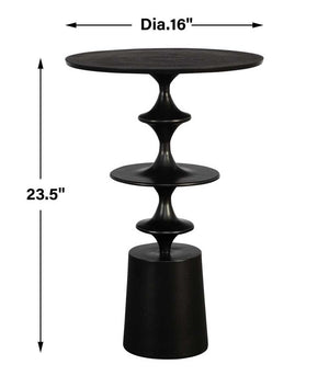 Flight Accent Table, Black - functional accent table with unique design for any room | Image 5 | InSTYLE Home & Rugs