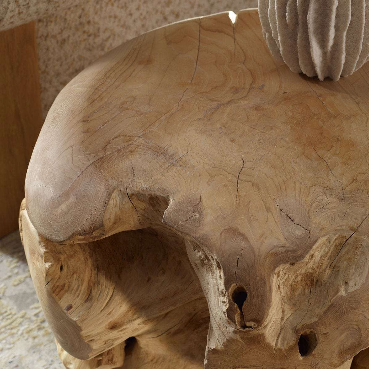 Sola Side Table, Bleached - chic and functional side table for your living room | Image 11 | InSTYLE Home & Rugs
