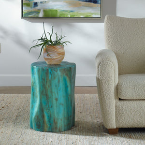 Habitat Accent Stool, Blue - compact and stylish design | Image 1 | InSTYLE Home & Rugs