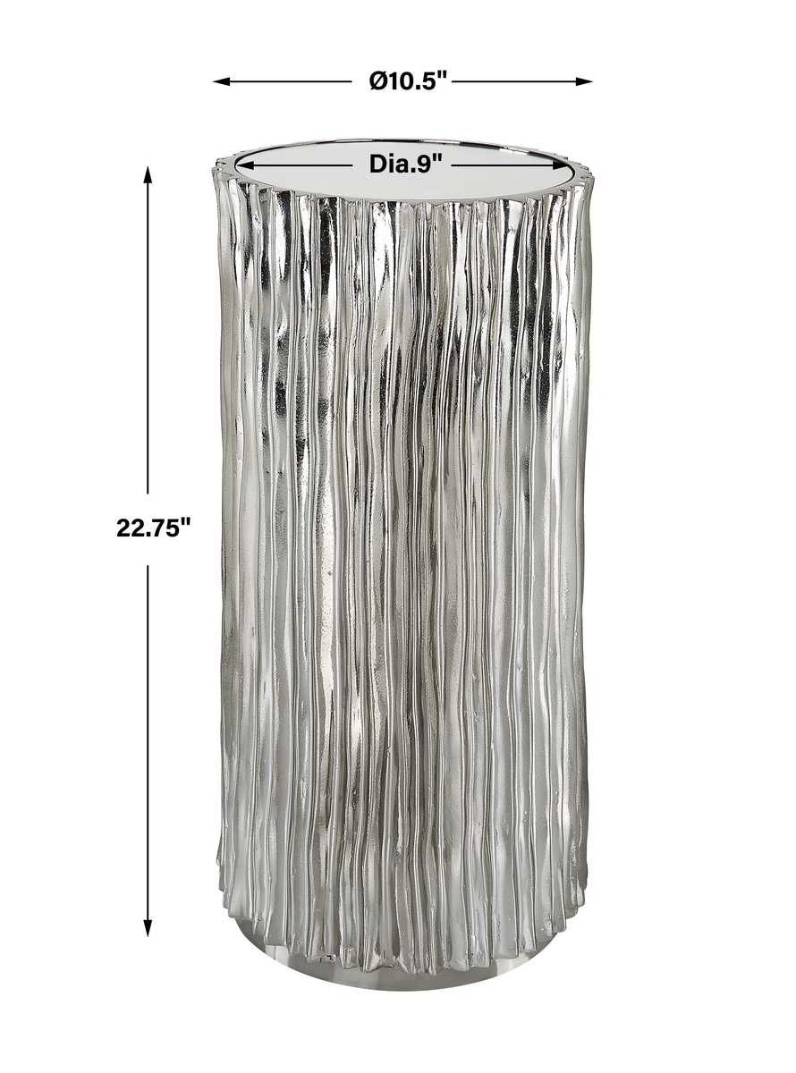 Echo Drink Table, Nickel - functional design with style | Image 8 | InSTYLE Home & Rugs