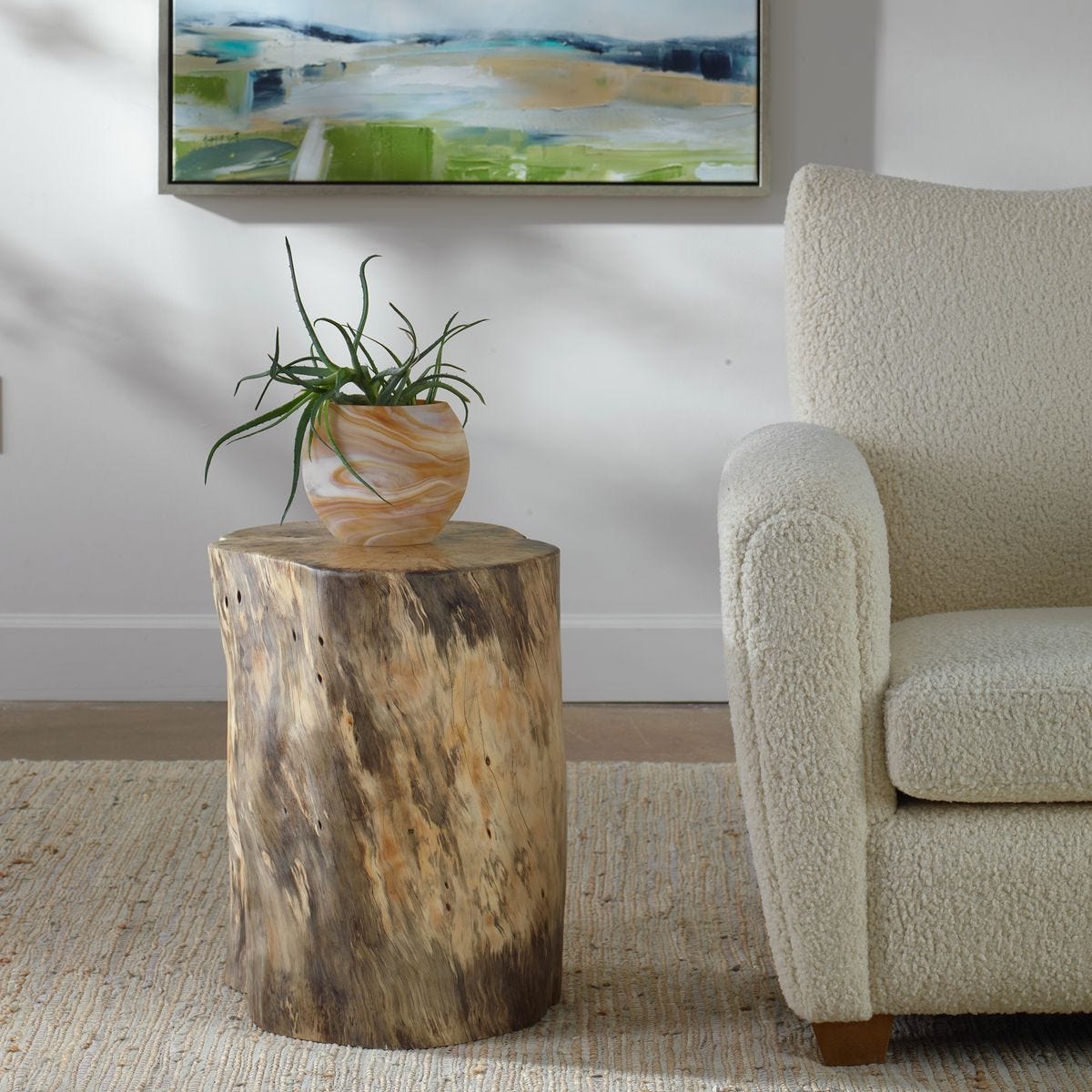 Habitat Accent Stool, Natural - perfect for small spaces | Image 1 | InSTYLE Home & Rugs