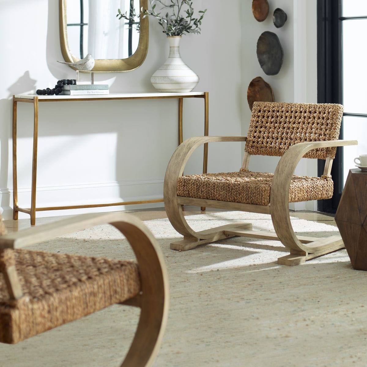 Rehema Accent Chair, Driftwood - compact accent chair for adding personality to any room | Image 1 | InSTYLE Home & Rugs